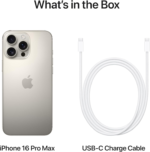 | Apple Iphone 16 Pro Max (512 GB) - Natural Titanium [Locked]. Requires Unlimited Plan. Apple Intelligence. - Image 8